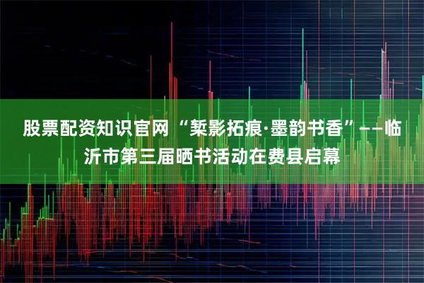 股票配资知识官网 “椠影拓痕·墨韵书香”——临沂市第三届晒书活动在费县启幕